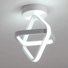 220V 小型 LED 吸顶灯，圆形/方形黑色/金色/白色现代 LED 吸顶灯具，适用于走廊、卧室、厨房、客厅、书房，3000K/4000K/6500K - 吸頂燈1 - 查看 3