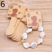 50pcs 10x4cm Paper Card Bracelet Keychain Display Card Handmate With Love Hairpin Earstuds Necklace Card - 10x4cm Necklace Card Packaging Card - View 23