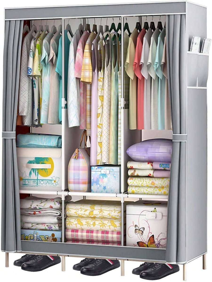 Portable Closets - Grau - Übersicht 1