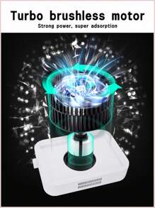 电动强力美甲吸尘器，适用于美甲，可充电式美甲吸尘器，升级版强力美甲吸尘风扇，适用于亚克力指甲、聚合物指甲延长胶卸除，美甲沙龙的理想设备 - 粉色 - 查看 6