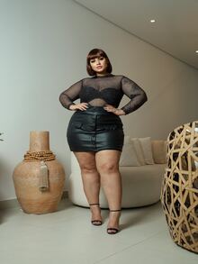 Women Bodysuits - lưới cá - Xem 2