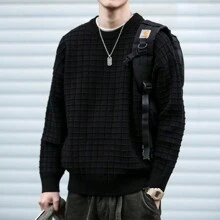 Men Sweaters - màu đen - Xem 4