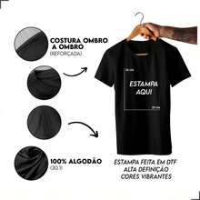 Men T-Shirts - 黑色 - 查看 3