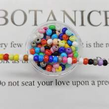 20g/Pack, Approx. 500pcs 3mm Solid Color Glass Seed Beads For DIY Jewelry Making - Multicolor - View 7