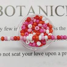 20g/Pack, Approx. 500pcs 3mm Solid Color Glass Seed Beads For DIY Jewelry Making - Multicolor - View 10