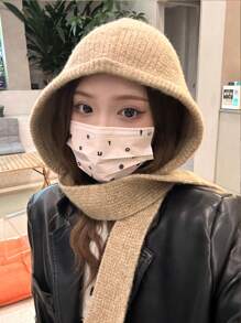 1 Máy Tính Cô Bé Quàng Khăn Đỏ Mùa Thu Đông Ấm Xu Hướng Balo Câu Chuyện Cổ Tích Dệt Kim Yếm Nón Trong Một - A - Xem 13