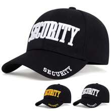 قبعة بيسبول مطرزة بكلمة "SECURITY" للرجال، قابلة للتعديل، توفر حماية من الشمس، قبعة كاجوال للاستخدام في الخارج والرياضة والسفر والشاطئ والحفلات والربيع والخريف والصيف والعطلات والمهرجانات - متعدد الألوان - مشاهدة 1