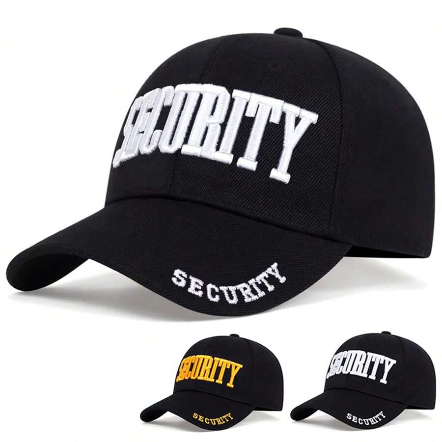 قبعة بيسبول مطرزة بكلمة "SECURITY" للرجال، قابلة للتعديل، توفر حماية من الشمس، قبعة كاجوال للاستخدام في الخارج والرياضة والسفر والشاطئ والحفلات والربيع والخريف والصيف والعطلات والمهرجانات - متعدد الألوان - مشاهدة 1