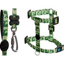 Pet Collars, Leashes & Harnesses Sets - 軍綠色 - 查看 1