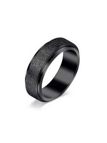 1pc Stainless Steel Fidget Ring Rotating Ring Cool Spinner Ring Stainless Steel Fidget Ring Anxiety Ring For Men Size 6/7/8/9/10 - Rotating Ring - View 7