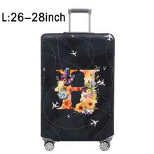 Luggage Covers 18-32 Inches Protector Scratch-Resistant Travel Business Luggage Suitcase Washable Protective Cover Stretch Dust Covers Perfect Outdoor Holiday Accessories For Adventure Travel Accessories Luggage Supplies-Student Back To School Stuff Dust Cover Valentines Travel Essentials Travel Must Haves Bag For School School Accessories - Black - View 58