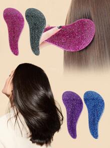 1 件装新款星空按摩梳，便携式防静电发梳，防缠结，按摩梳，适合家庭使用 - 彩色 - 查看 1