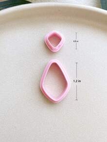 Basic Polymer Clay Cutters, Polymer Clay Cutters For Earrings Making - Pink - View 11