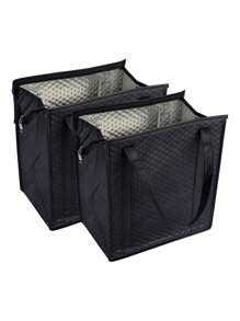 2pcs Insulated Grocery Bags, Thermal Tote Bags For Shopping, Picnic, Lunch, Food Delivery Back To School Lunch Box Lunch Bag Back To School Supplies Bento Box Lunch Bag Home Essentials Lunch Kit Cooler Box Lunchbox Bag Woman Lunch Box Bag For Women Ladies