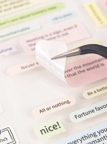 1 Roll Cute Cartoon Korean Style Gukka Stickers, Suitable For Gifts, Office, Home, Marking, Tags, Classrooms, Toys, Student Planner, DIY Decorative Tape Back To School - Multicolor - View 5