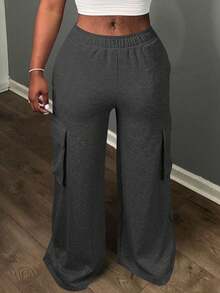 بنطلون رياضي فضفاض مقاس كبير، متعدد الاستخدامات للتنقل اليومي والخارجي والرياضة وموسم التخرج والعودة إلى المدرسة، مناسب لجميع المواسم