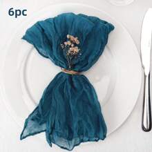 6/12/18/24/30 Pieces Purple Gauze Cheese Cloth Napkins, Multi-Color Optional Cheese Cloth Napkins Bali Cheese Cloth Napkins, Rustic Bohemian Lavender Napkins, Lavender Napkins For Family Dinners, Restaurants, Wedding Receptions, Dinners, Holiday Parties, Table Decorations