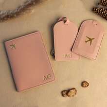 Customized Hot-Stamping Leather Passport Cover Luggage Tag | Wedding Anniversary Travel Gift | Personalized Monogrammed Travel Wallet Letter Portable,Multifunction,Versatile,Lightweight,Functional,Practical Fashion ,Colorful,Contracted,Kawaii,Vacay Vibes/Vacation,Minimalist,Basics,Solid Color Hot Pink,Royal Blue Custom,Unique Finds,Winter Fashion,Christmas/Holiday Gift,Personalized Gifts For Women,Purses And Bags,Card Holder Ideal Gifts For Him Her,Boyfriend,Girlfriend,Friends For Anniversaries,For Christmas,For Holiday/ Vacation,For Outdoors/Outings/Travel/Hiking/Stadium/Sports/Climbing,Customized Passport Case,Street Casual Chic - Multicolor - View 4