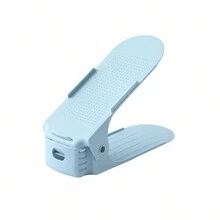 鞋槽整理器，加厚双层储物层壁橱整理堆垛器，方便，无需组装，架子节省空间，具有 4 个可调节高度，易于清洁，可堆叠支架，1 件/3 件 - 彩色 - 查看 13