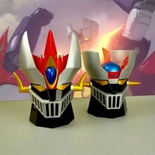 400ml Taza de anime, taza de café con tapa de acero inoxidable con el robot transformador de anime japonés MAZINGER Z, para oficina - multicolor - Ver 1