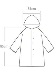 Kid's Raincoat - White - View 2