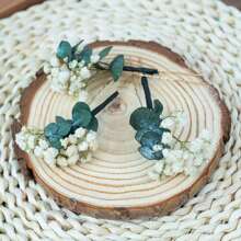 3-10 Pieces Baby's Breath Hair Pin, Gypsophila Hair Pin, Baby's Breath Bridal Hair Pin, Bridal Hair Accessories, Dried Flower Hair Pins - Multicolor - View 7