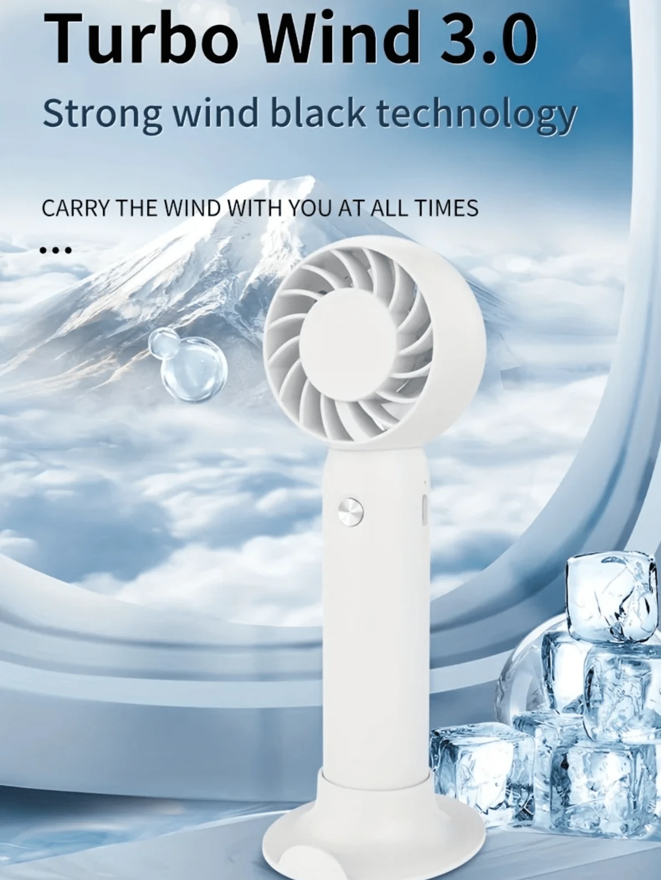 600 MAh Usb Rechargeable Fan Lithium Battery Creative Handheld Portable