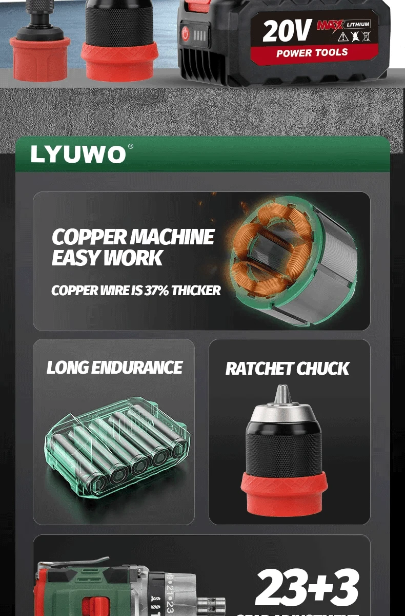 Interruttore Trapano A Batteria 7.2-24V - Controllo Velocità Con Luce, Sostituzione Per Avvitatori - Foto 9