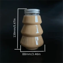 1 件/4 件圣诞礼品包装透明饼干、糖果、零食、果汁、奶茶瓶 - 彩色 - 查看 4