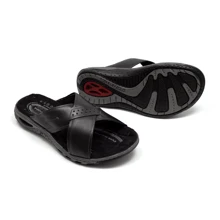 Pegada Men Flip Flops & Slides - 黑色 - 查看 4