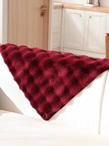 1 pezzo Fodera per cuscino del divano in peluche soffice, colore unito, adatto per autunno e inverno