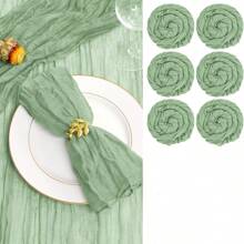6/12/18/24/30 Pieces Purple Gauze Cheese Cloth Napkins, Multi-Color Optional Cheese Cloth Napkins Bali Cheese Cloth Napkins, Rustic Bohemian Lavender Napkins, Lavender Napkins For Family Dinners, Restaurants, Wedding Receptions, Dinners, Holiday Parties, Table Decorations