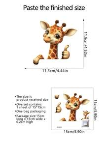1pc Multi-Style Cute Animal Wall Switch Stickers, Fun 3D Vinyl Decals, Perfect For Bedroom, Bathroom, Easy To Apply And Remove, Aesthetic Home Decor, Room Decoration - Multicolor - View 13