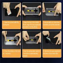 Privacy Film With Film Artifact For IPhone - 黑色 - 查看 6