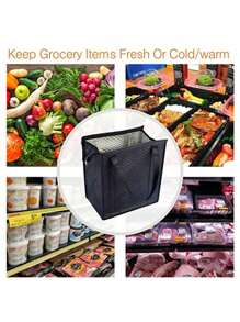 2pcs Insulated Grocery Bags, Thermal Tote Bags For Shopping, Picnic, Lunch, Food Delivery Back To School Lunch Box Lunch Bag Back To School Supplies Bento Box Lunch Bag Home Essentials Lunch Kit Cooler Box Lunchbox Bag Woman Lunch Box Bag For Women Ladies