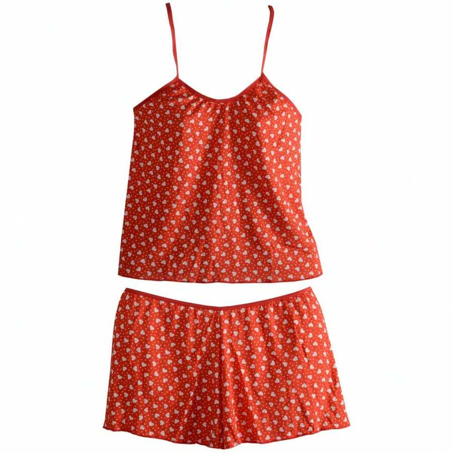Women Pajama Sets - 橘色 - 查看 1