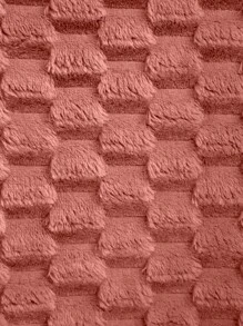 Home Elephant Lightweight Ultra Soft Double Thermal Blanket 3D Texture - Korall Orange - Visa 5