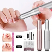XEIJAYI 1pc Electric Nail Drills Kit Remove Polisher Manicure Pedicure File Sanding Bands Machine Art Pen Device Equipment - Silver - View 3