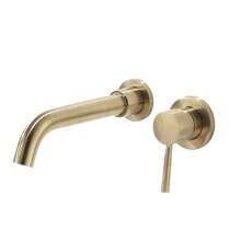 Single Lever Handle Wall Mounted Bathroom Faucet Home Bathroom Decor Summer