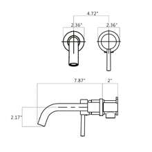 Single Lever Handle Wall Mounted Bathroom Faucet Home Bathroom Decor Summer