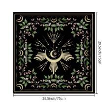 1 件月光花塔罗牌桌布时尚蝴蝶玫瑰巫术占星用品花卉祭坛卡垫 *，圣诞节