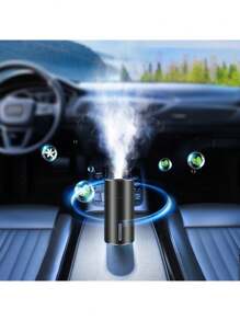 El humidificador para automóvil y el purificador de aire de iones negativos eliminan el formaldehído y el olor - Gris Oscuro - Ver 1