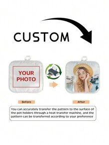 1 tấm thảm cách nhiệt hình ảnh tùy chỉnh, thảm cách nhiệt in ảnh thiết kế cá nhân, thảm cách nhiệt gia đình, thảm bàn ăn vuông, thảm cốc nước giải khát, thảm cốc cà phê, thích hợp cho bàn ăn và nhà bếp, đồ gia dụng, quà tặng lễ tạ ơn cho bạn bè trang trí nhà cửa Phụ kiện - trắng - Xem 7