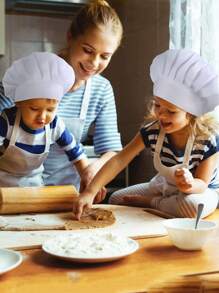 Chef Hat, Adult Premium Adjustable Elastic Baker Kitchen Cooking Chef Cap