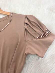 Women Blouses - Beige - View 3