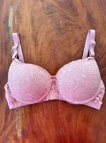 Plus Size Bras & Bralettes - Màu Hồng baby - Xem 1