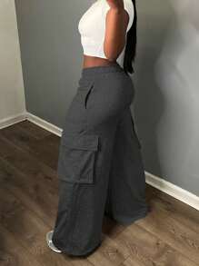 بنطلون رياضي فضفاض مقاس كبير، متعدد الاستخدامات للتنقل اليومي والخارجي والرياضة وموسم التخرج والعودة إلى المدرسة، مناسب لجميع المواسم