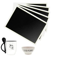 4Pcs Engraving Marking Paper For Laser Engraving Machine Large Size 39*27cm Black Laser Marking Paper For Ceramics Glass Metal - Black - View 7