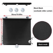 Heat Insulation Blackout Roller Blinds Retractable Balcony Sun Shade Kitchen Window Curtains With Suction Cups For Indoor Home Bedroom Living Room Office Privacy Curtain, 4 Sizes - Black Dots - View 5