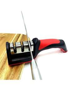 Professional Tungsten Stainless 3 Stage Knife Sharpener - Black - View 2